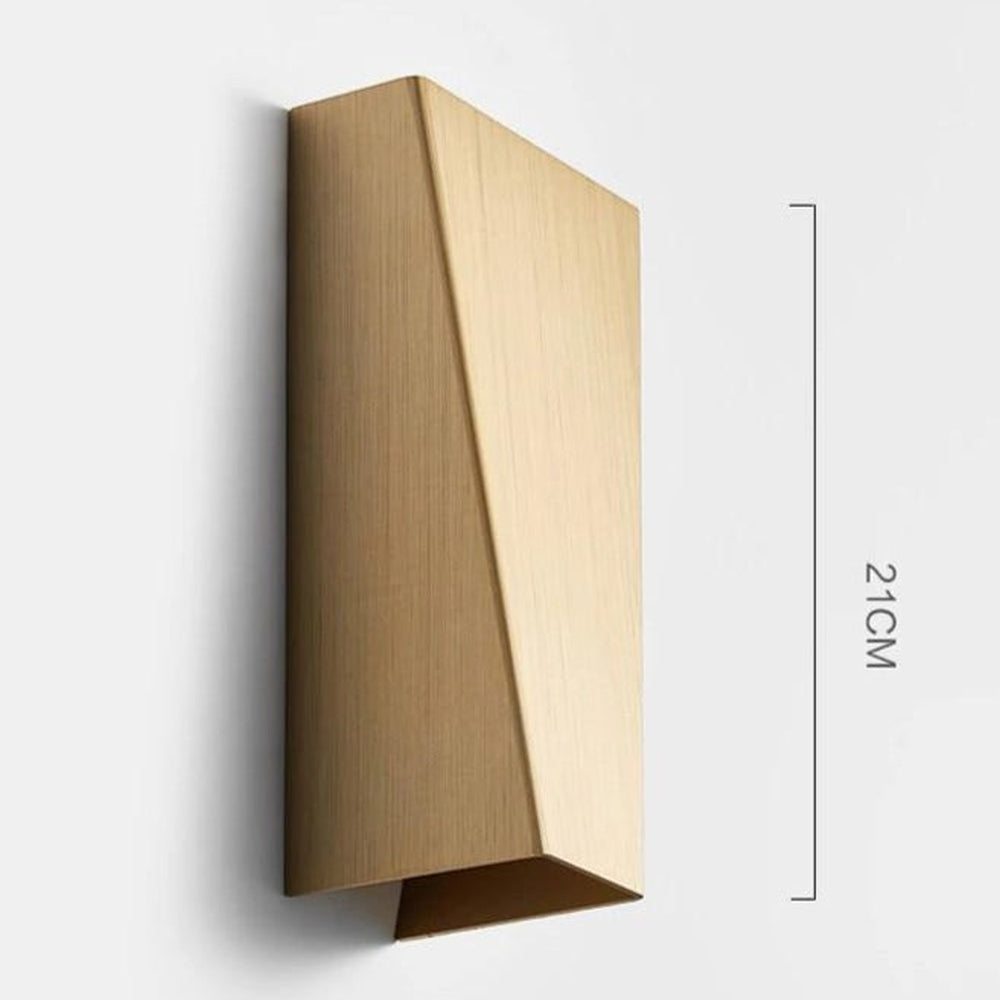 Applique Murale Dorée Design – LED 2x6W Aluminium Or