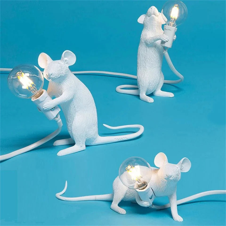 Lampe de Table Art Déco | Design Souris Élégant
