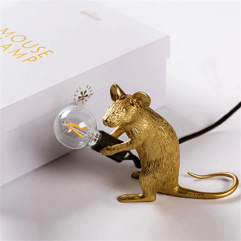 Lampe de Table Art Déco | Design Souris Élégant