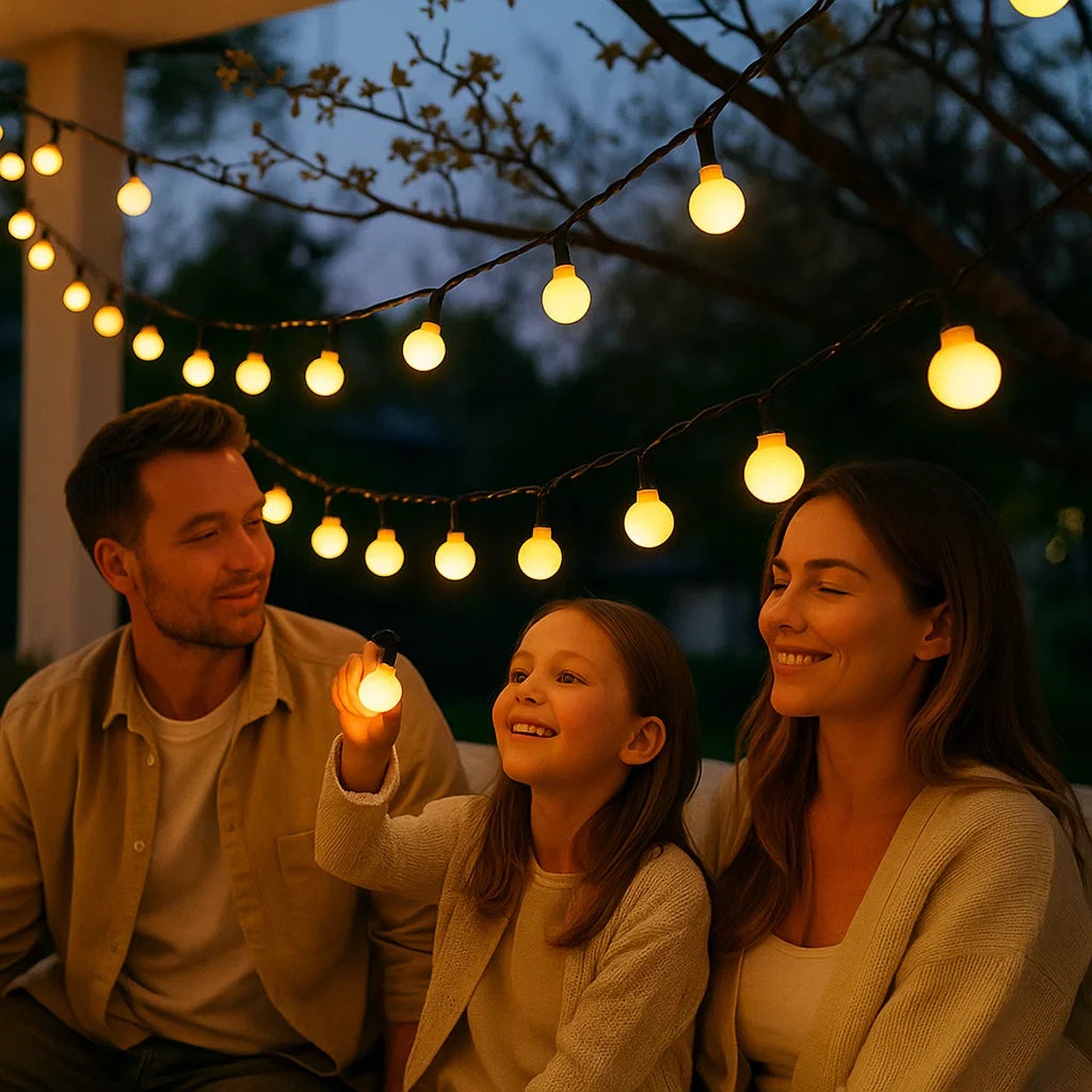 Guirlande Solaire LED Extérieure – Ambiance Lumineuse Éco-Responsable pour Vos Soirées en Plein Air