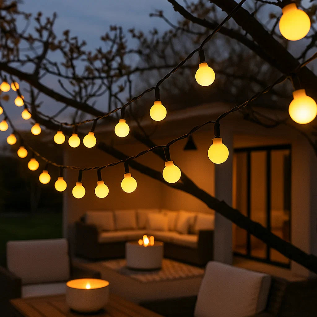 Guirlande Solaire LED Extérieure – Ambiance Lumineuse Éco-Responsable pour Vos Soirées en Plein Air