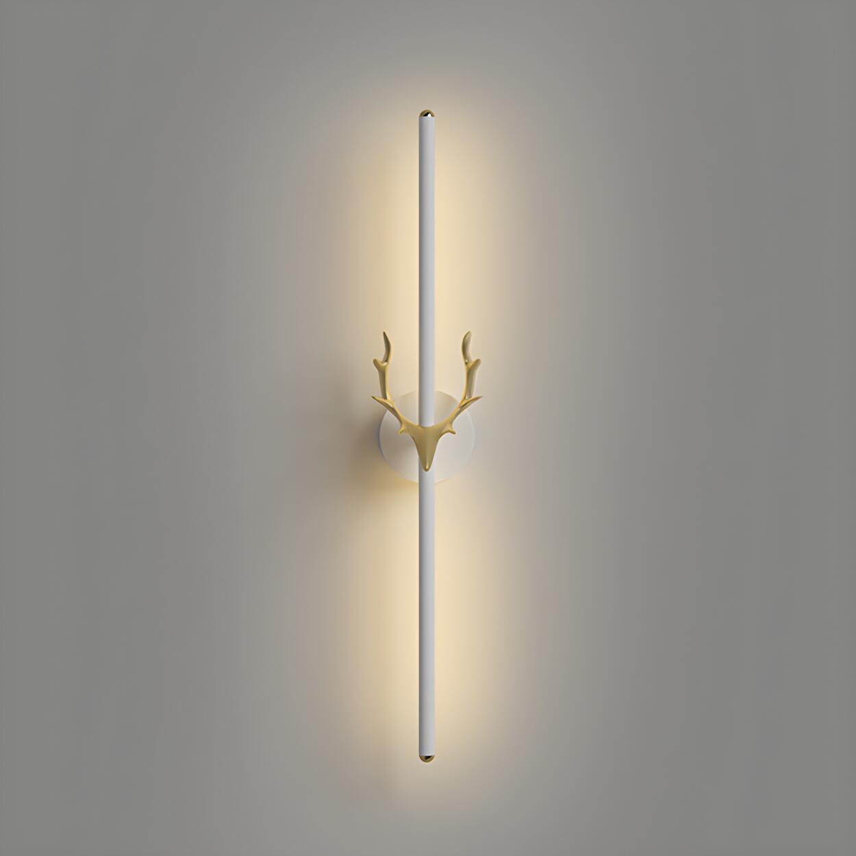 Applique Murale Moderne Noire avec Bois Doré