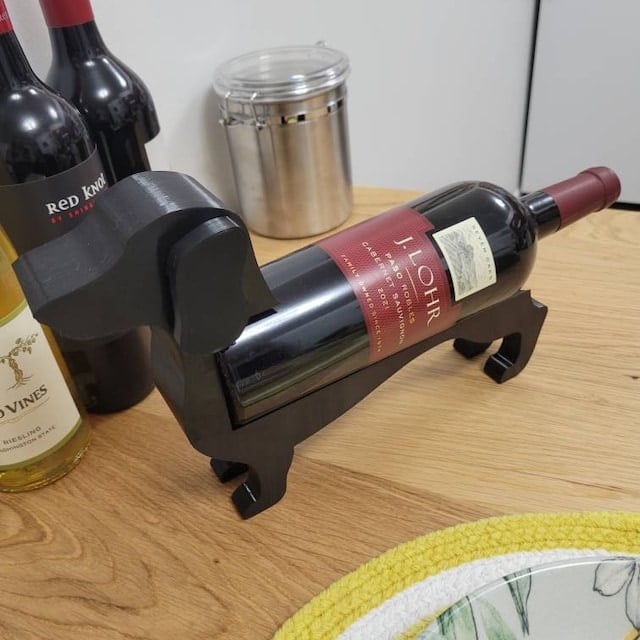 Porte-Bouteilles Original en Forme de Teckel – Une Touche Ludique pour Vos Moments de Dégustation