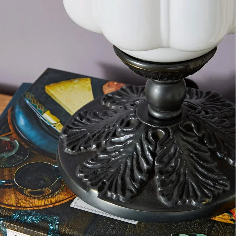Lampe de Table Vintage Sif Eloise – Verre Opale et Élégance Rétro Française