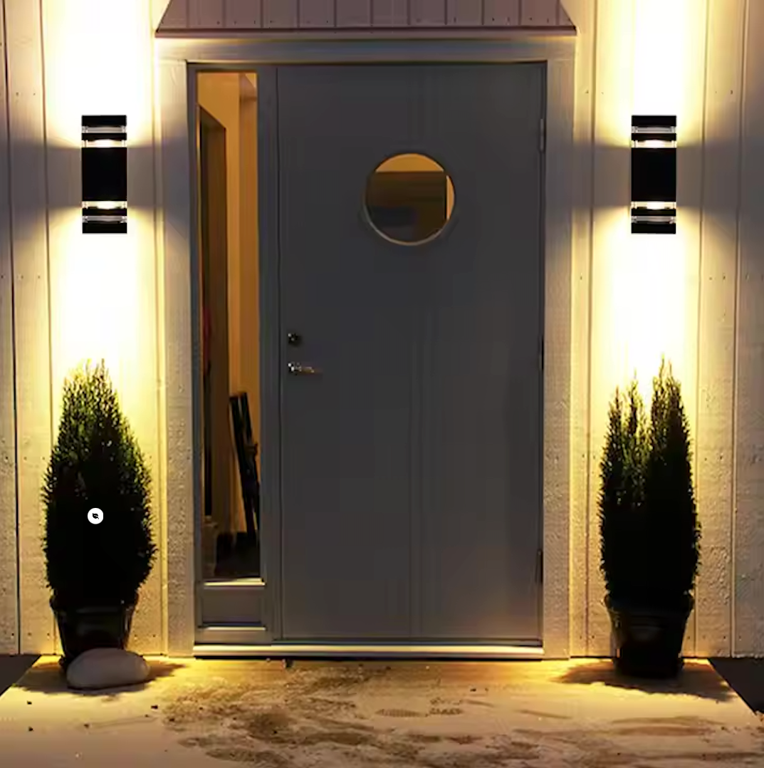 Applique Murale Double Faisceau LED Extérieur Étanche Aluminium