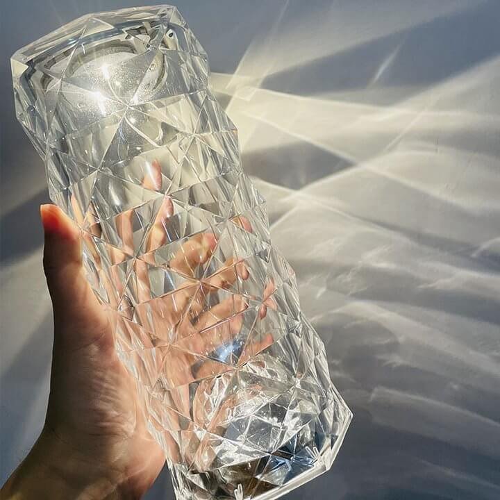 Lampe Cristal Rechargeable à Effet Diamant – Design Élégant à 3 Intensités
