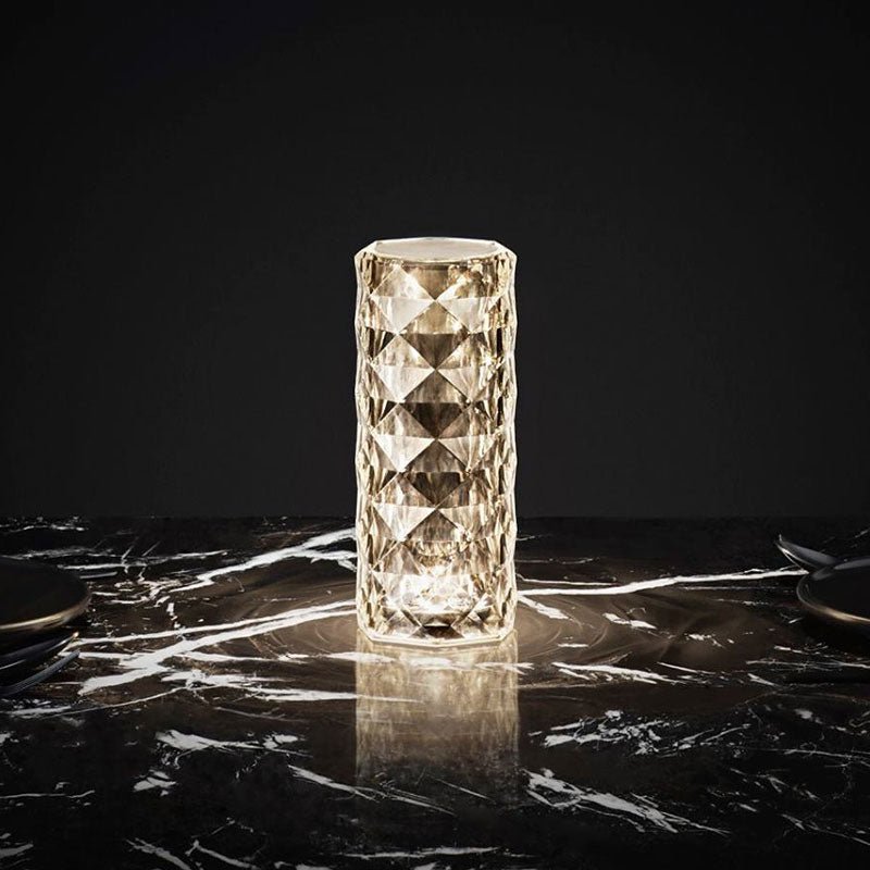 Lampe Cristal Rechargeable à Effet Diamant – Design Élégant à 3 Intensités