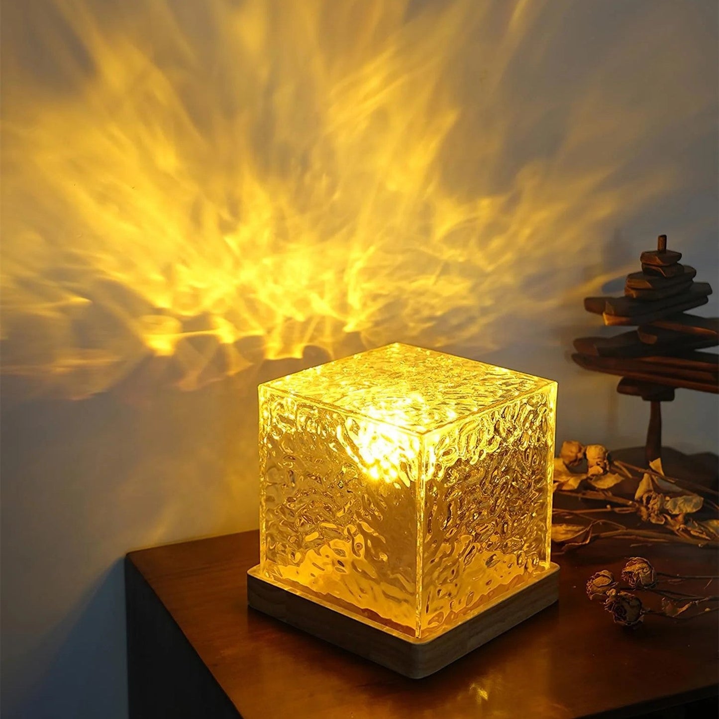 Aurora Lumières Boréales Cube | Décoration Lumineuse Inspirée des Aurores Boréales