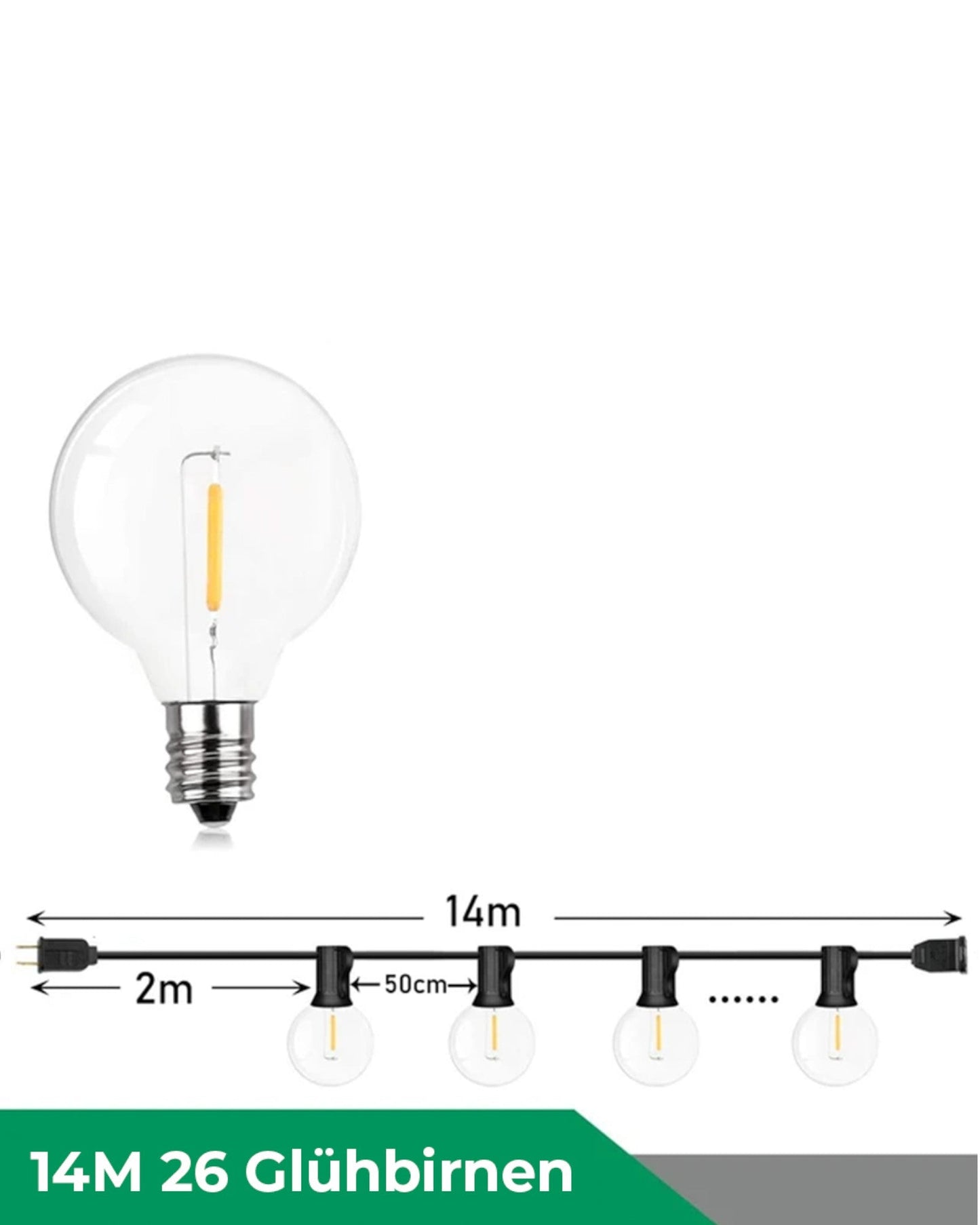 Guirlande LED Étanche pour Extérieur – Ambiance Chaleureuse Jusqu’à 150M