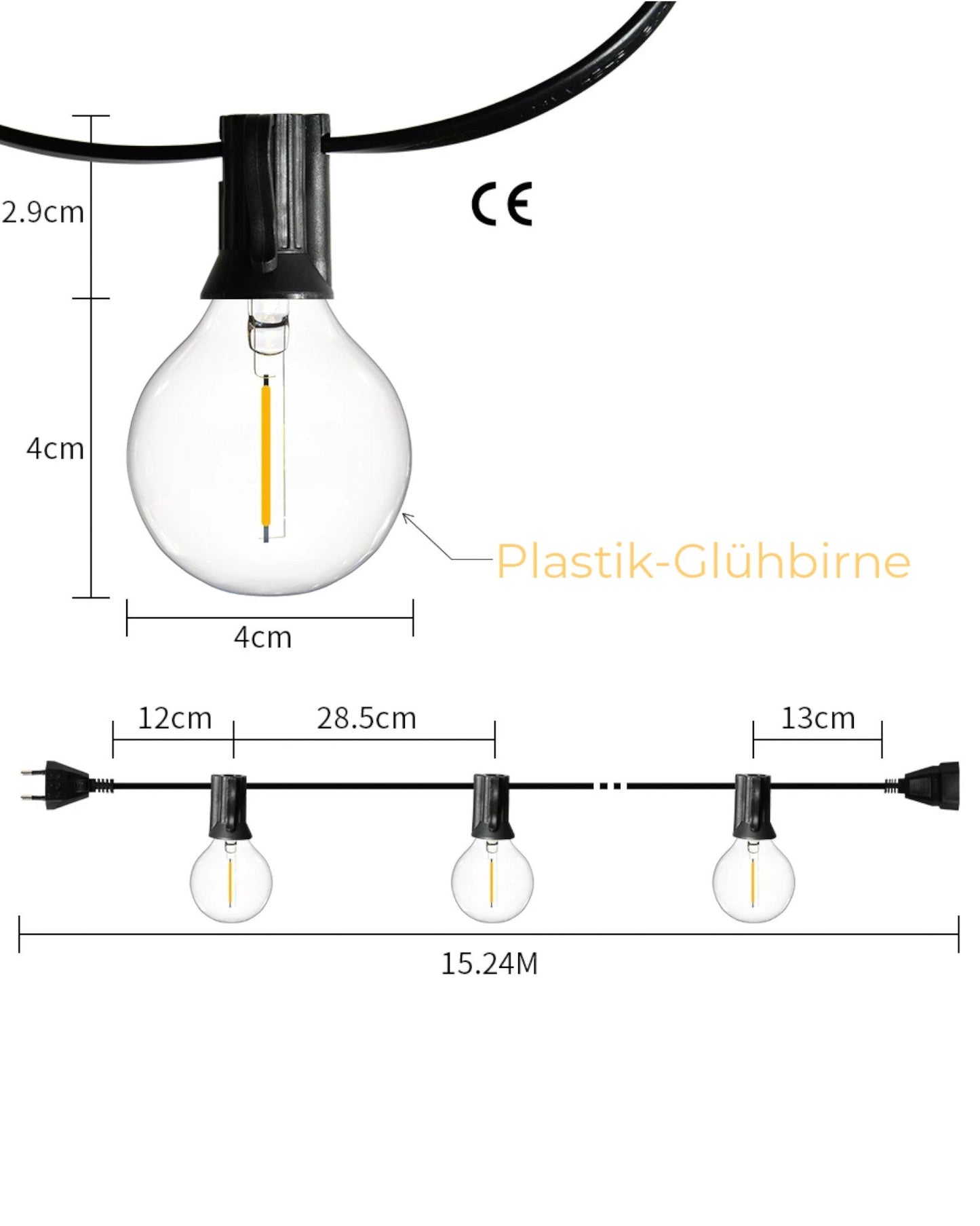 Guirlande LED Étanche pour Extérieur – Ambiance Chaleureuse Jusqu’à 150M