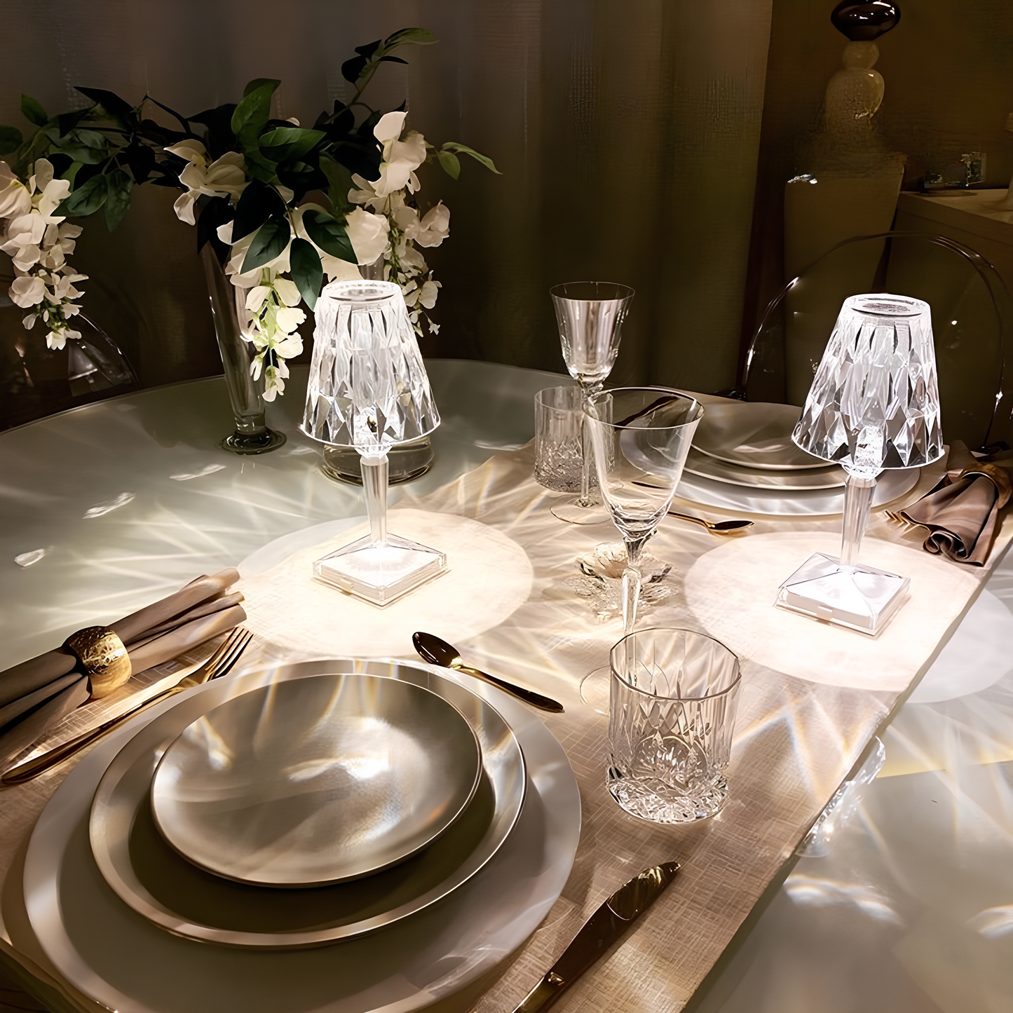 Lampe Cristal Scintillante | Éclairage Élégant et Raffiné