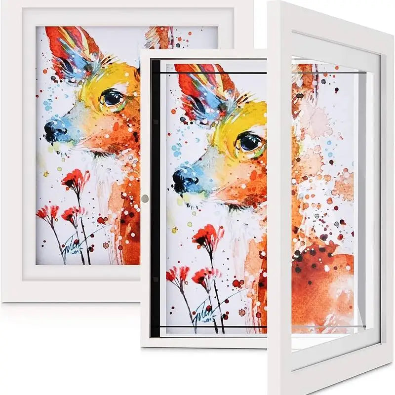 Cadre Magnétique en Bois – Pour Dessins et Œuvres d’Art des Enfants