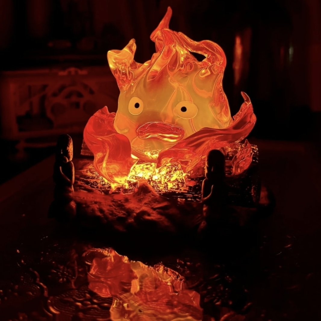 Veilleuse LED Figurine Feu Calcifer – Design Fantaisie