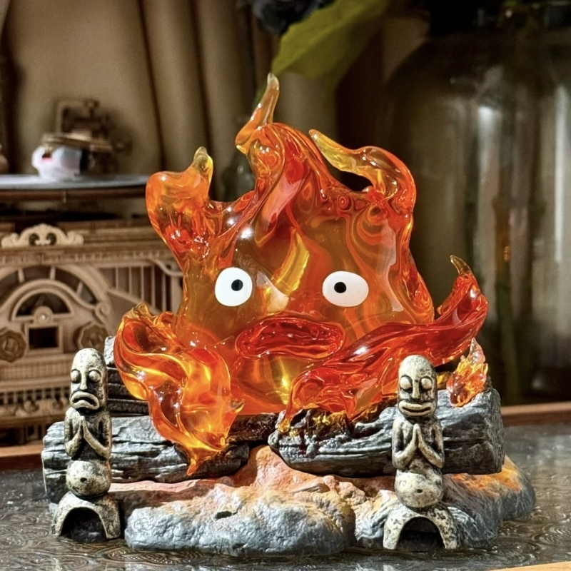 Veilleuse LED Figurine Feu Calcifer – Design Fantaisie