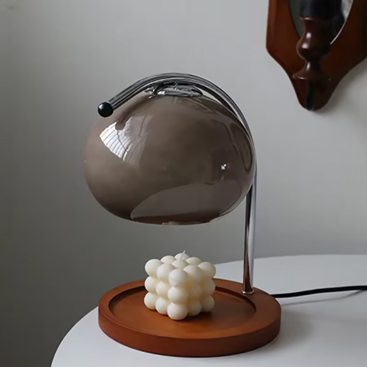 Lampe Réchauffe-Cire en Verre Rétro Dimmable – Ambiance Élégante et Chaleureuse