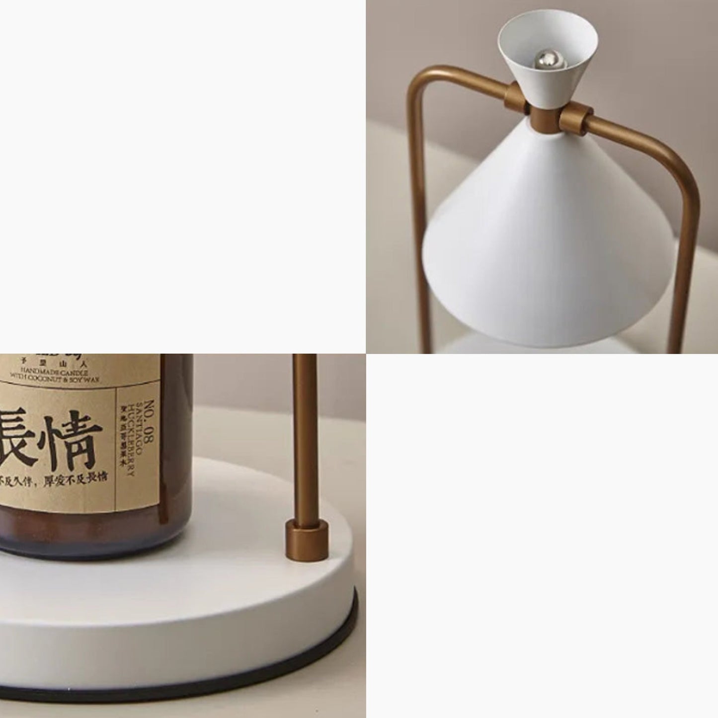 Lampe Réchauffe-Cire Dimmable Style Japonais – Élégance, Sérénité et Ambiance Chaleureuse
