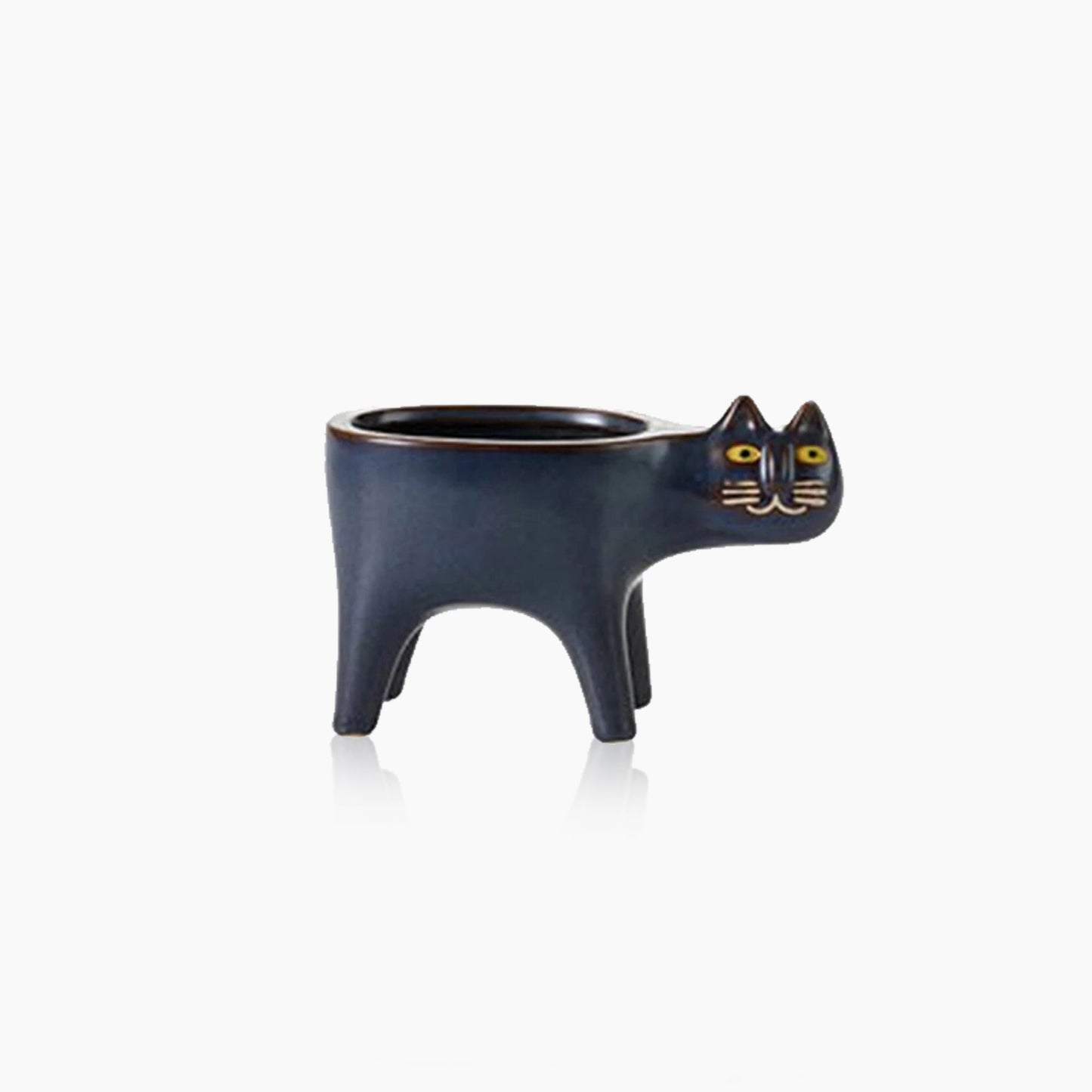 Pot de fleurs en céramique en forme de queue de chat – Une touche ludique et artisanale pour vos plantes