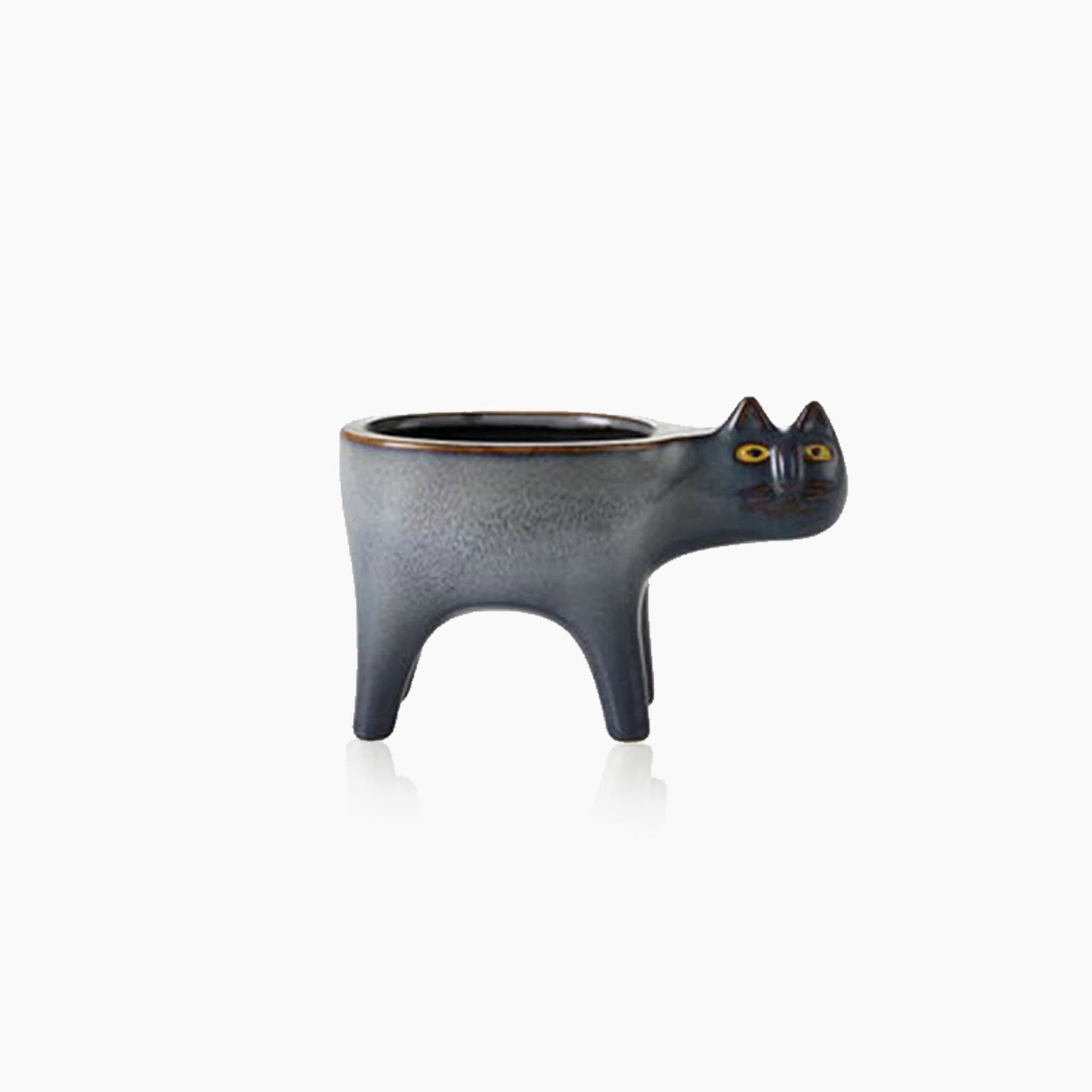 Pot de fleurs en céramique en forme de queue de chat – Une touche ludique et artisanale pour vos plantes