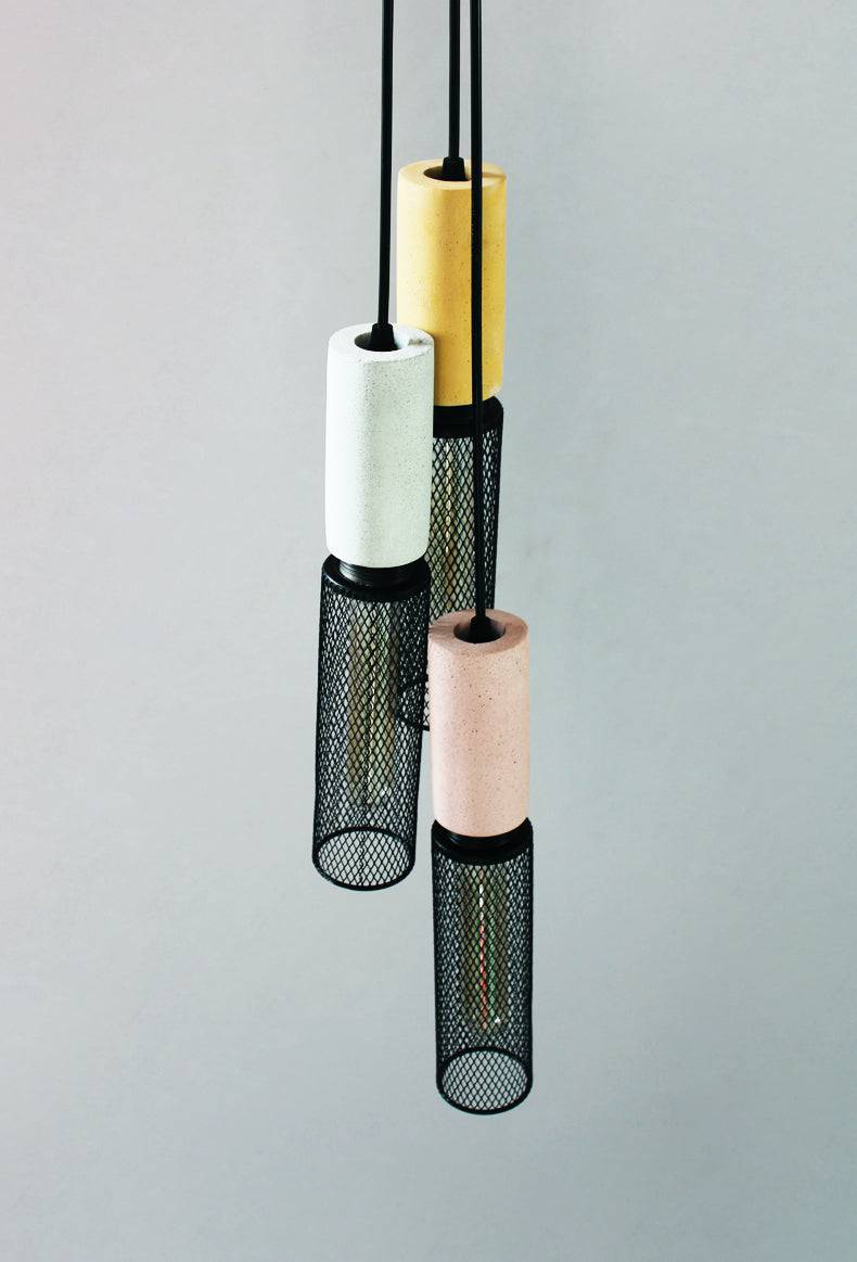 Suspension Cylindrique en Ciment, Douille