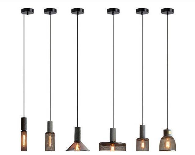 Suspension Cylindrique en Ciment, Douille