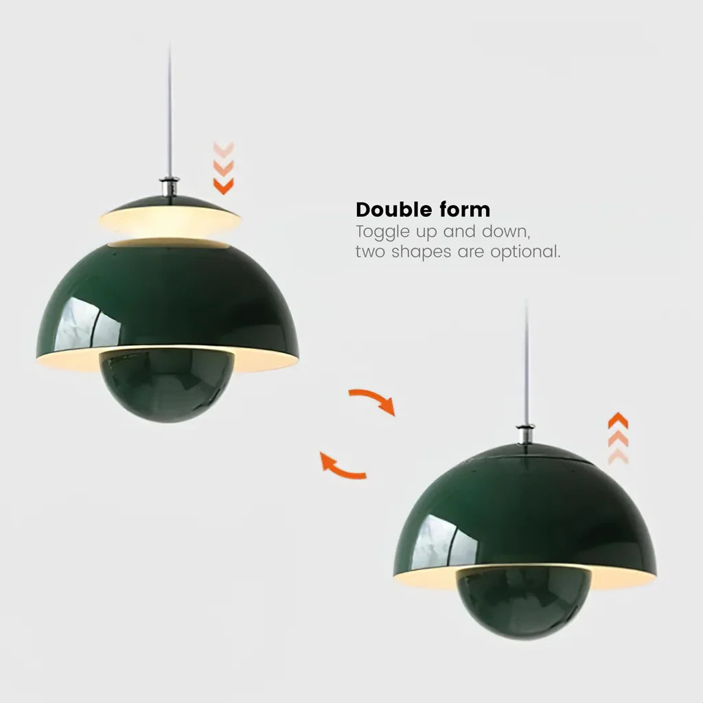 Suspension Métallique Sphérique Ymir – Élégance Nordique au Design Artistique