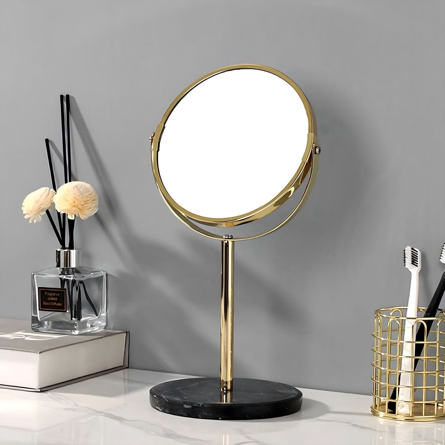 Collection d'Accessoires de Salle de Bain en Marbre Noir Naturel – Élégance Intemporelle et Fonctionnalité Réunie