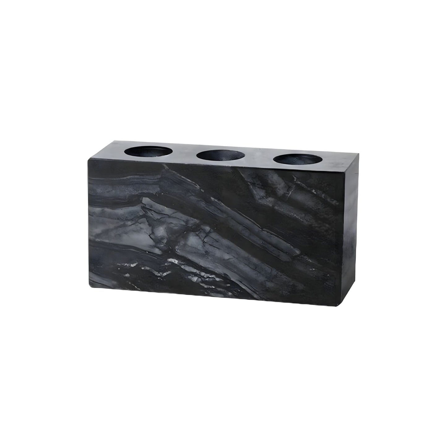 Collection d'Accessoires de Salle de Bain en Marbre Noir Naturel – Élégance Intemporelle et Fonctionnalité Réunie