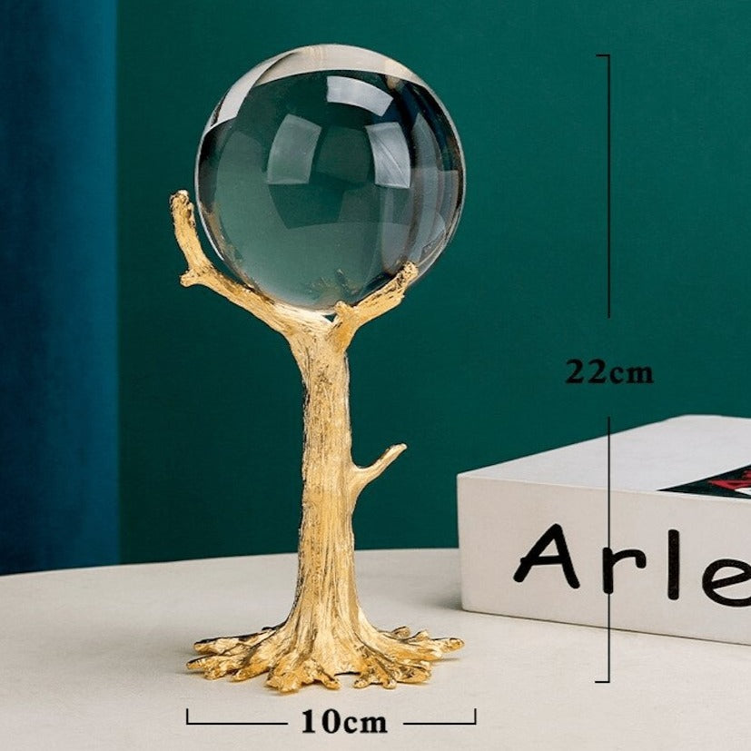 Globe en Verre de Cristal – Élégance Mystique pour Votre Intérieur