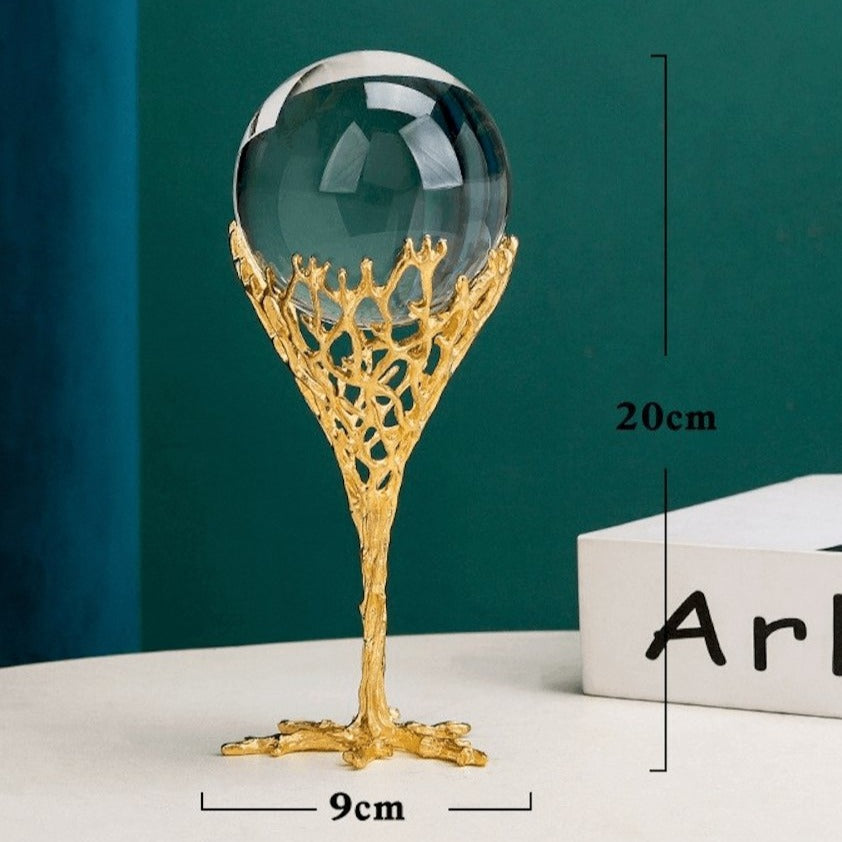 Globe en Verre de Cristal – Élégance Mystique pour Votre Intérieur
