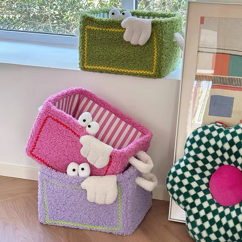 Panier de Rangement Pliable en Tissu Motif Cartoon
