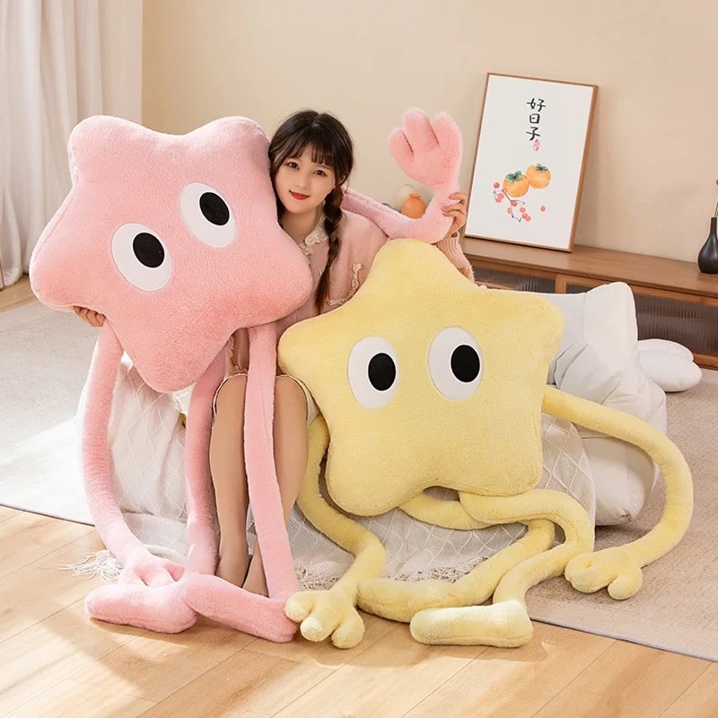 Coussin Étoile Géant en Peluche Kawaii Déco Chambre