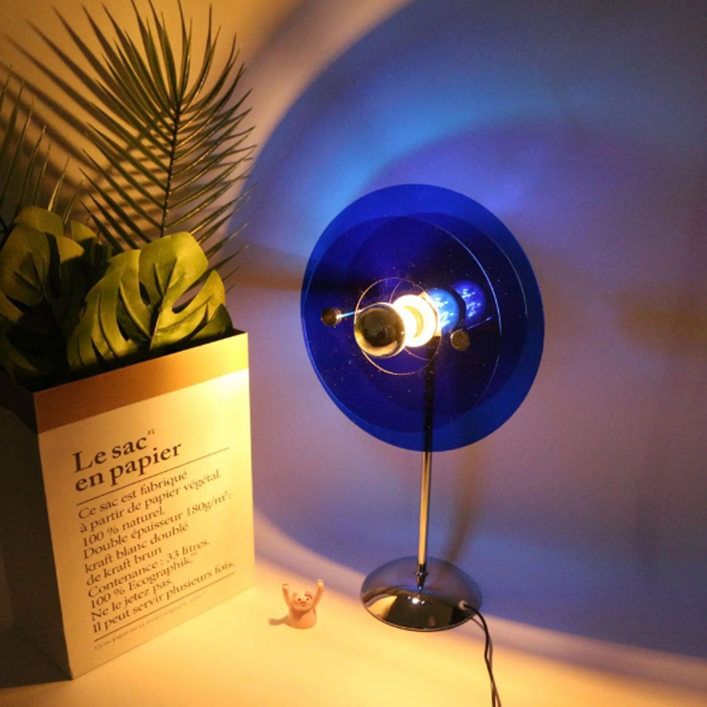 Lampe de Table Ambiance Acrylique Bauhaus – Élégance Moderne et Effet Couché de Soleil