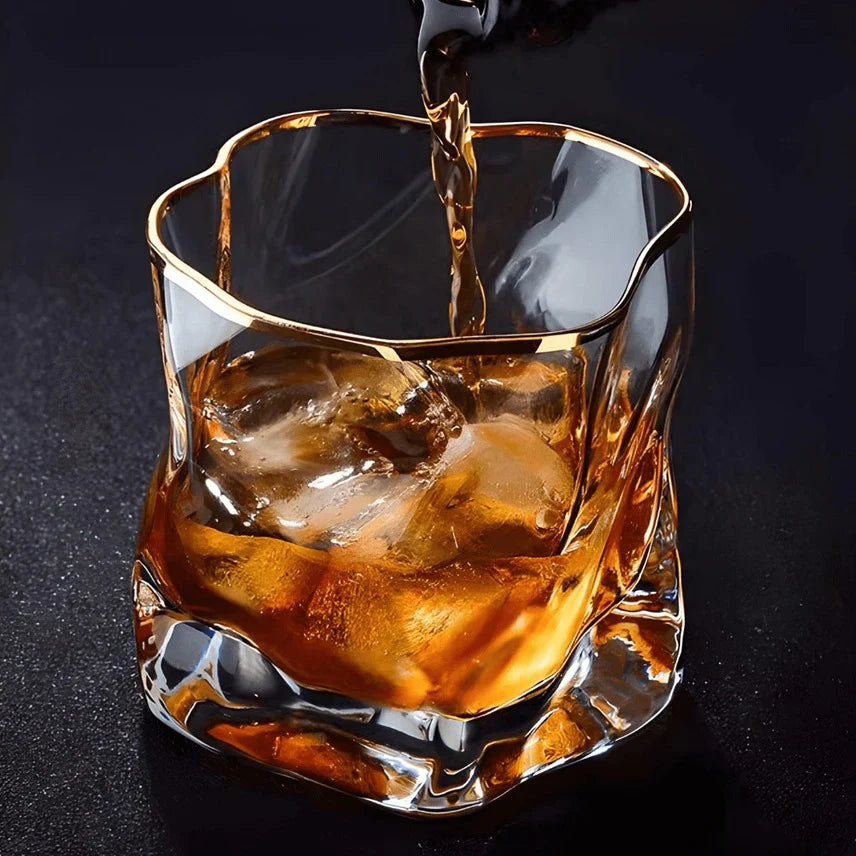Verre à Whisky Texturé 300ml, Design Élégant