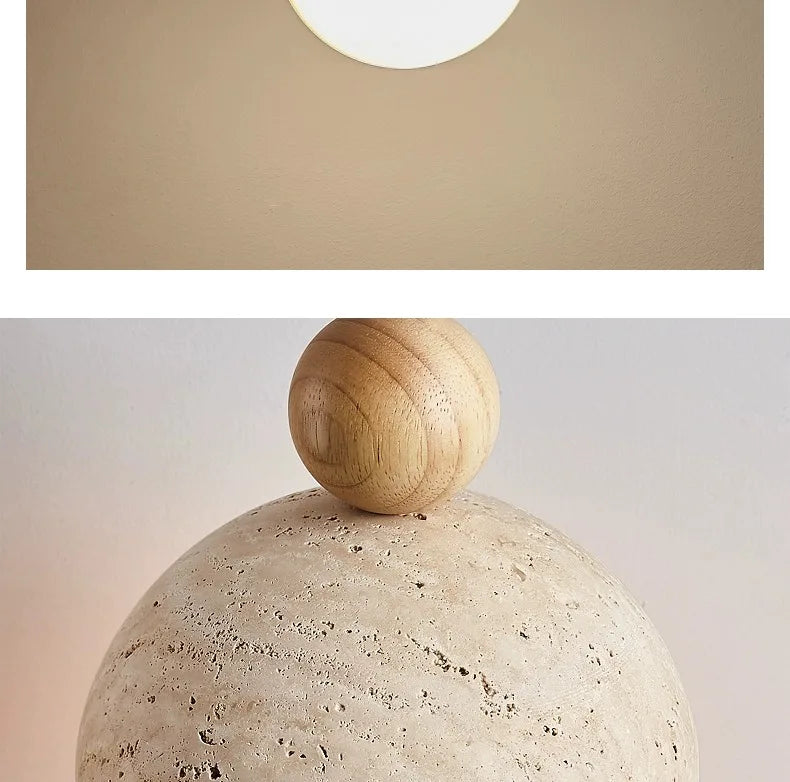 Petite Suspension en Pierre | Lustre Design Moderne en Forme de Bouton de Fleur pour Chambre, Style Crème