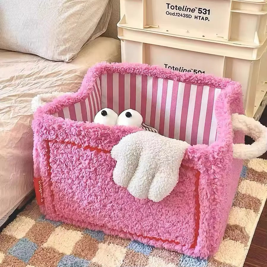 Panier de Rangement Pliable en Tissu Motif Cartoon