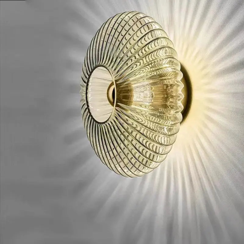 Applique Murale Verre Trempé, Design Rond, Ø25–35cm