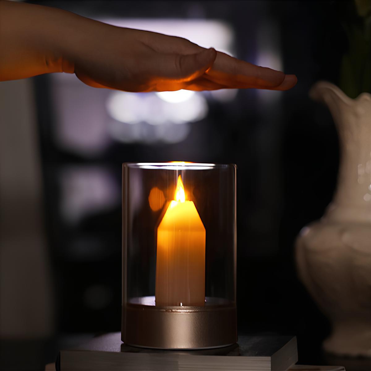 Lampe LED Effet Bougie – Contrôle Gestuel Élégant
