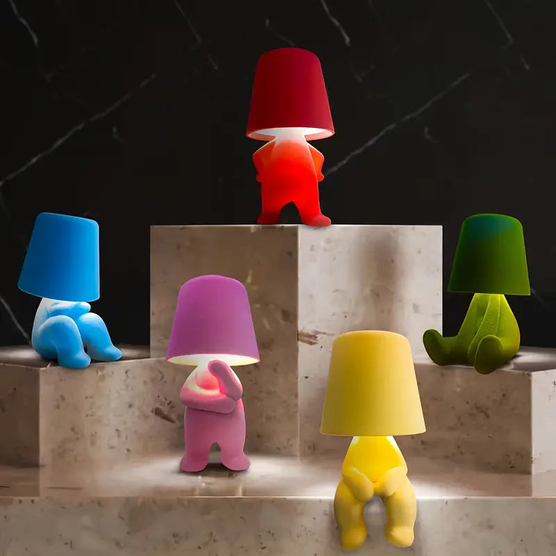 Lampe LED Rechargeable Design Personnage Colorée