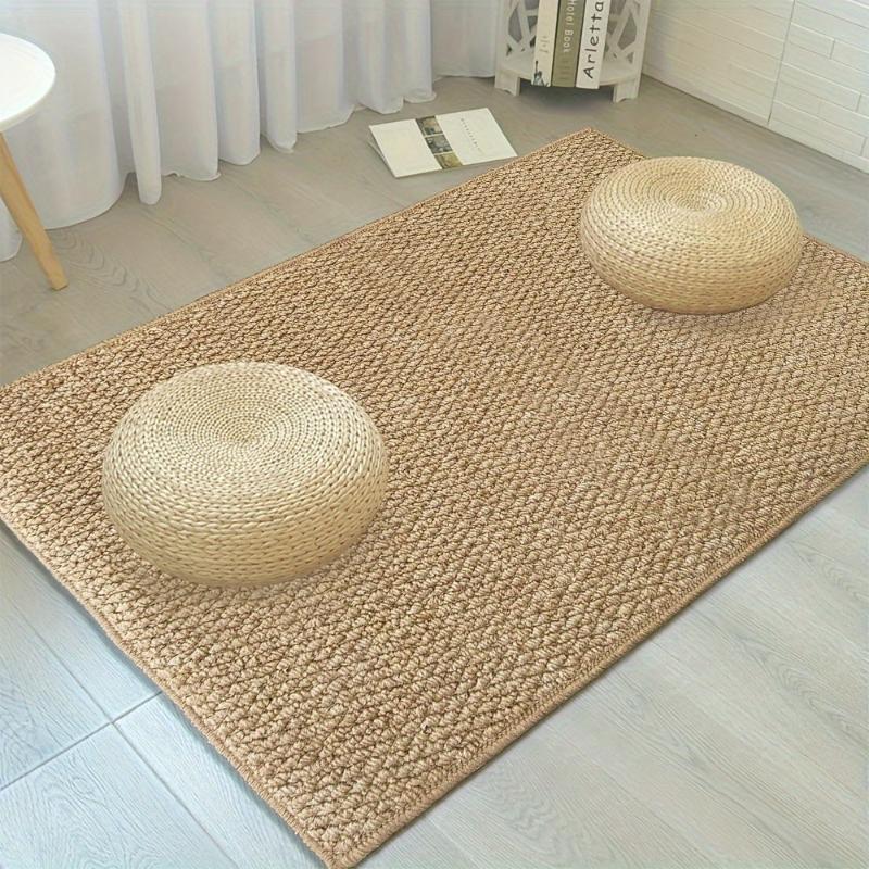 Tapis de Porte en Jute Naturelle, Antidérapant & Durable