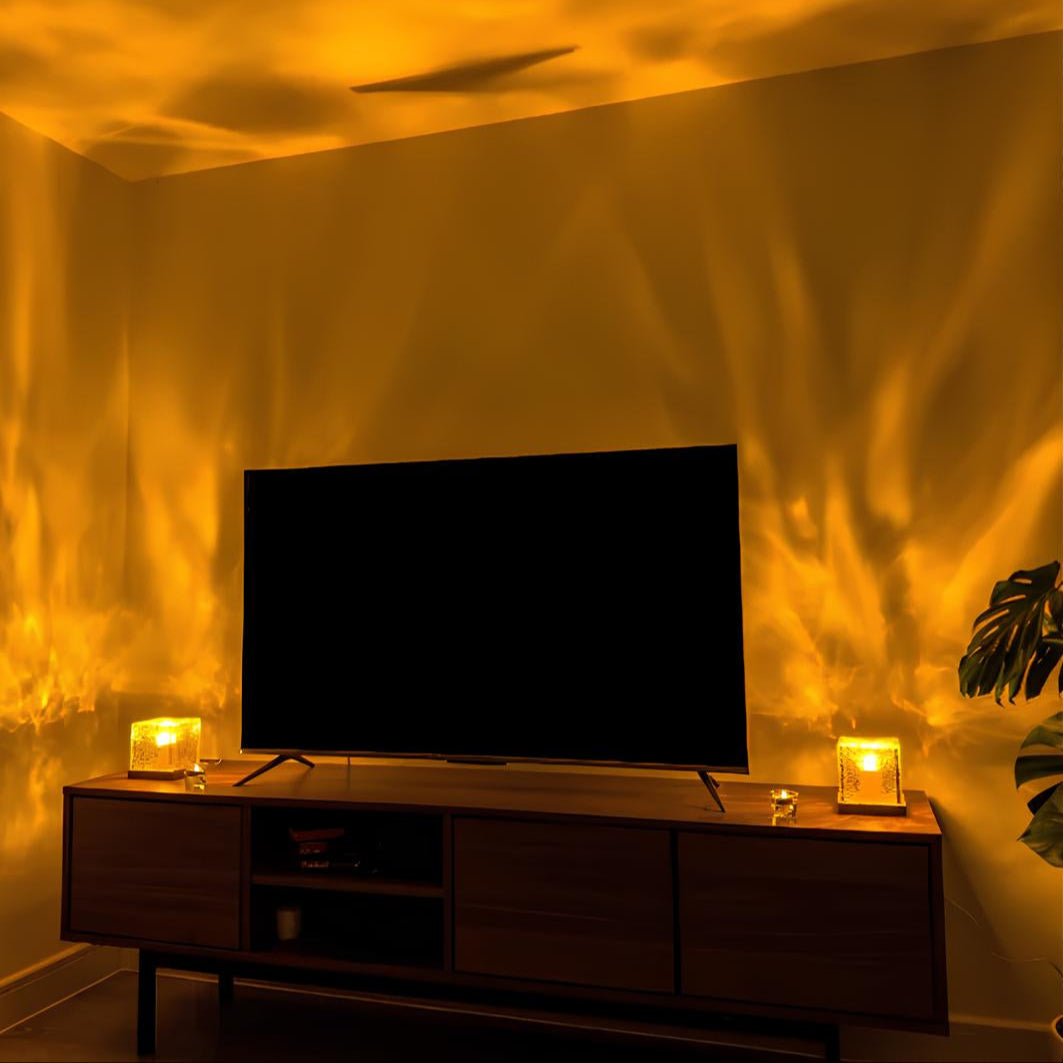 Aurora Lumières Boréales Cube | Décoration Lumineuse Inspirée des Aurores Boréales