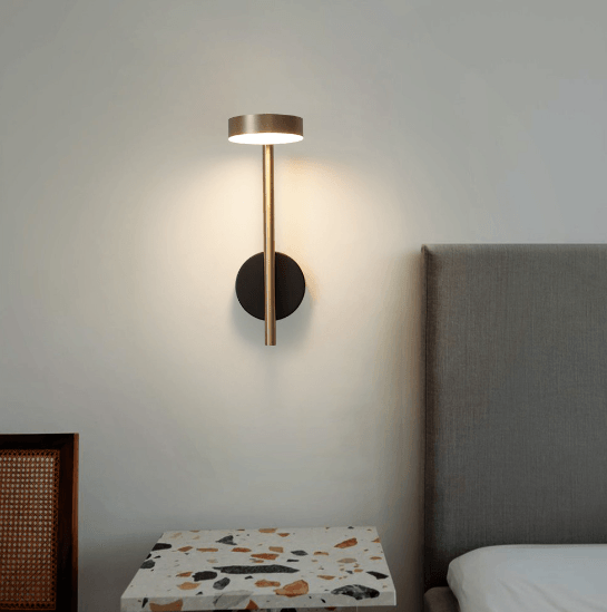 Applique Murale Moderne LED Réglable Laiton Noir