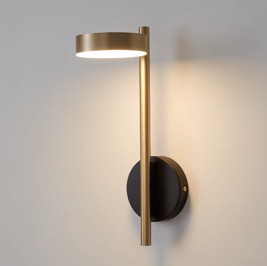 Applique Murale Moderne LED Réglable Laiton Noir