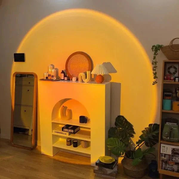Lampe de Table | Projecteur Coucher de Soleil - 15 Couleurs au Choix