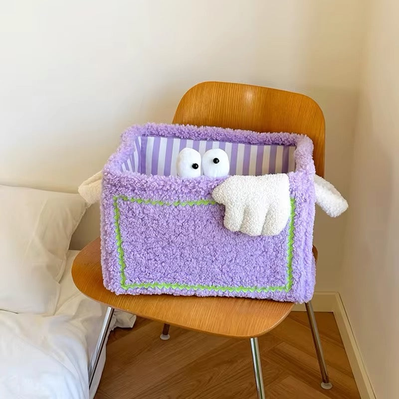 Panier de Rangement Pliable en Tissu Motif Cartoon