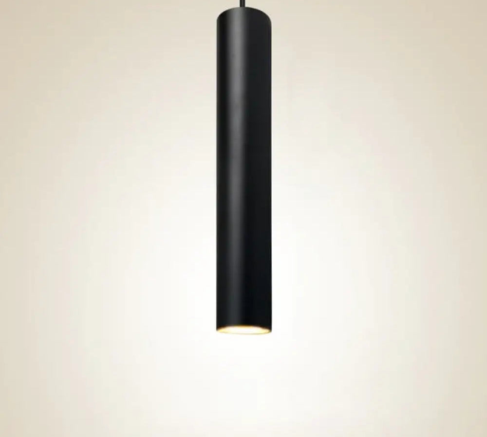Suspension Cylindrique LED Dimmable – Noir ou Blanc