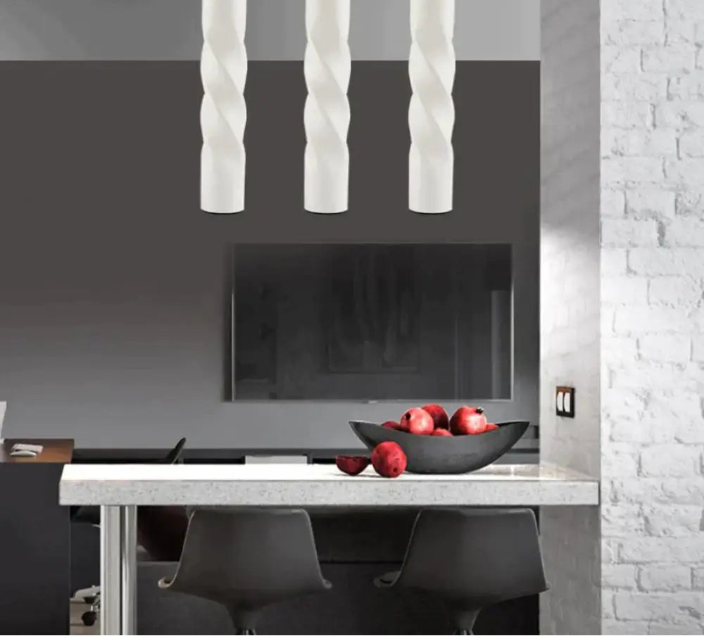 Suspension Cylindrique LED Dimmable – Noir ou Blanc