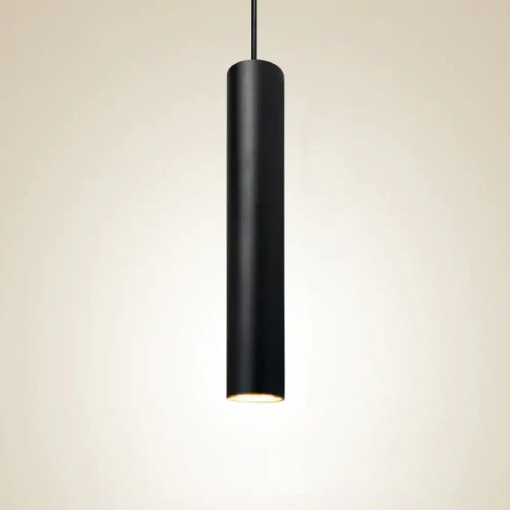 Suspension Cylindrique LED Dimmable – Noir ou Blanc