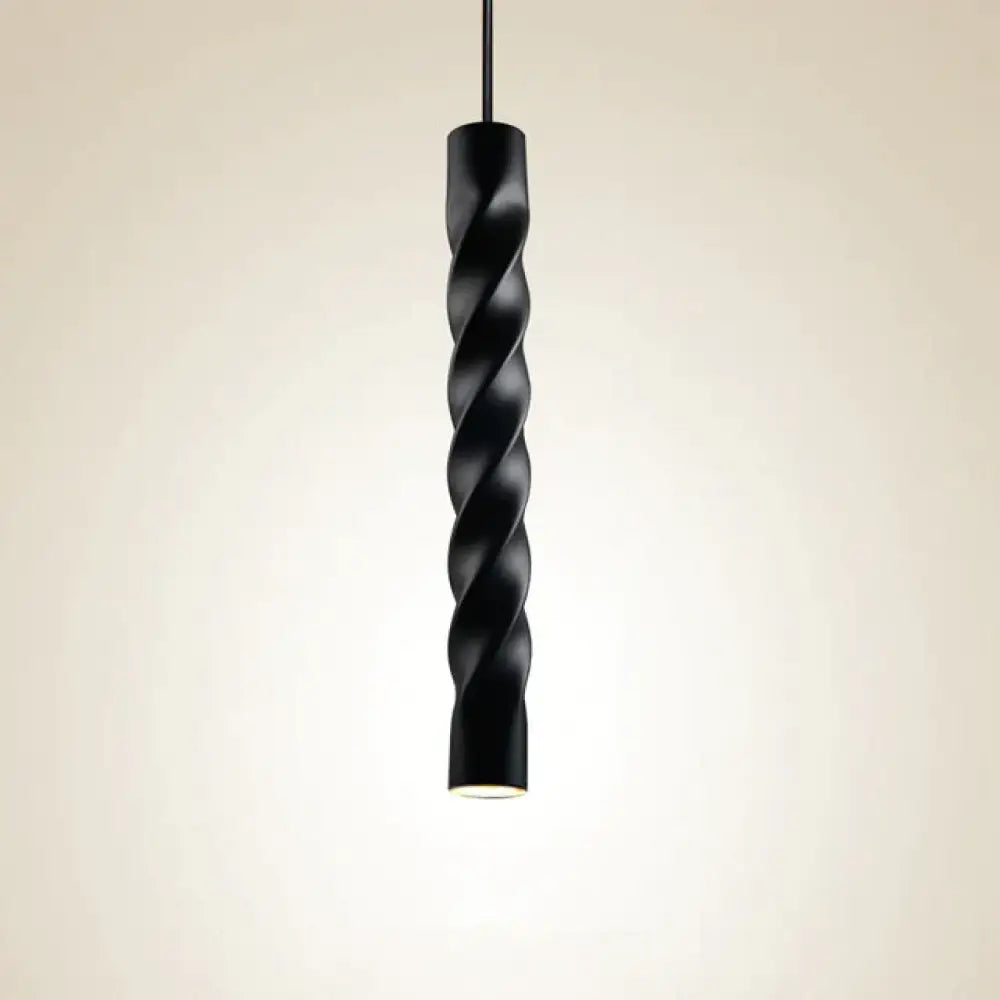 Suspension Cylindrique LED Dimmable – Noir ou Blanc