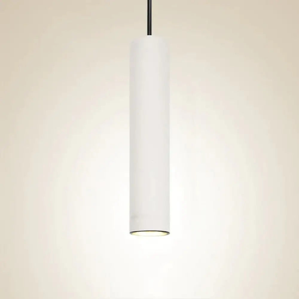 Suspension Cylindrique LED Dimmable – Noir ou Blanc