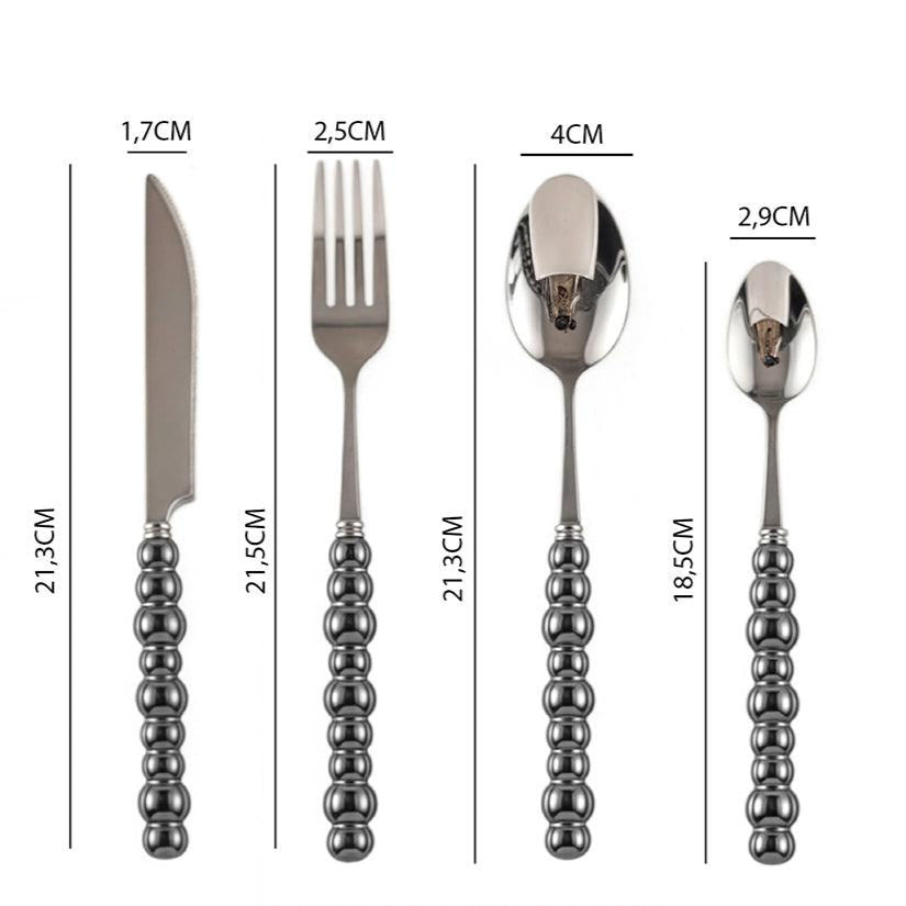 Couverts Perle Élégance – Design Luxueux et Unique